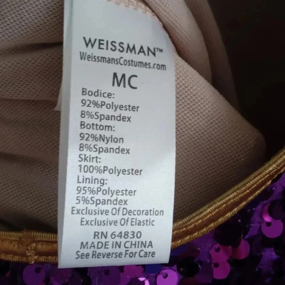 Weissman Girls Sequin Super Hero Dress  Dance Costume - Picture 4 of 6